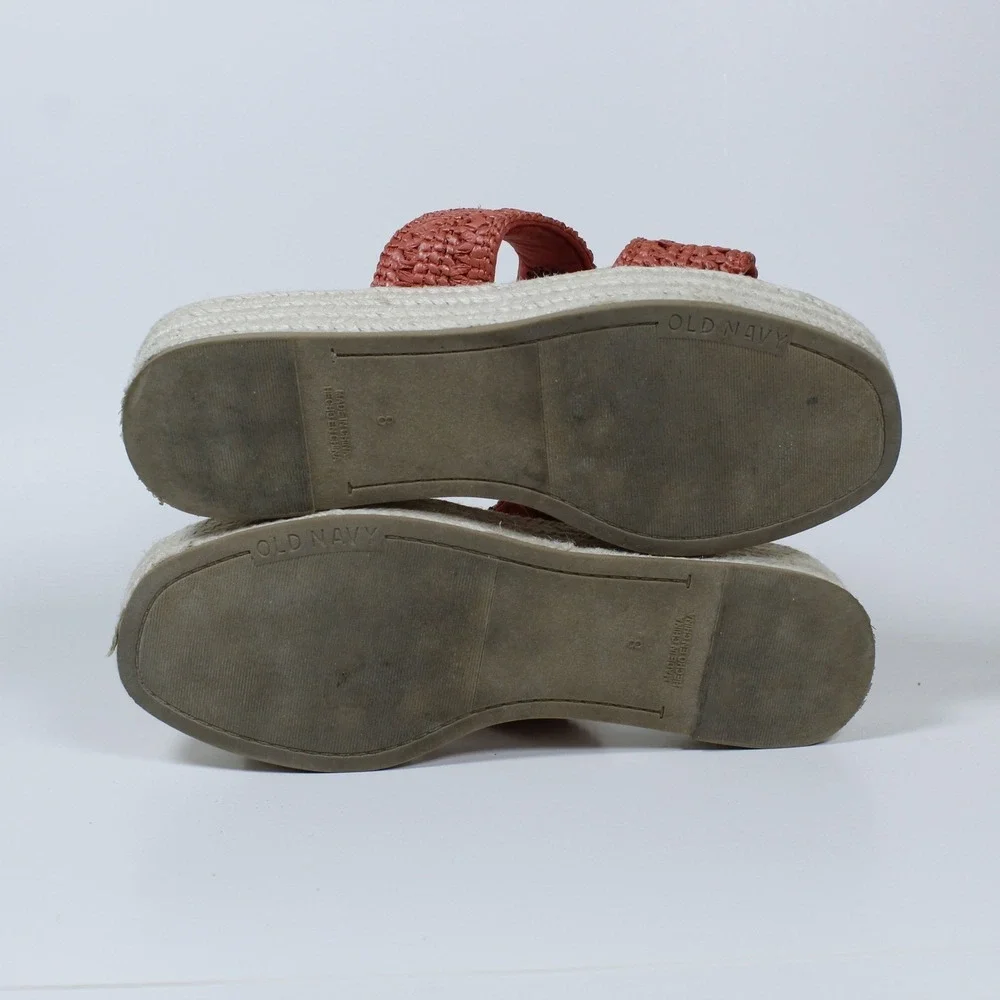 Old Navy Double-Strap Espadrille Platform Sandals - Women's - Size US 8